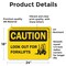 Signmission Look Out For Forklifts Caution Sign, Vinyl Decal, 24in W x 18in L, 2PK OS-2PACK-CS-D-1824-L-19198 - alternate 5